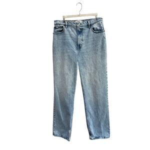 Abercrombie 90s Straight Jeans Ultra High Rise Light Wash Denim‎ Size 31/12